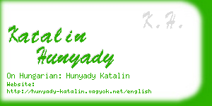 katalin hunyady business card